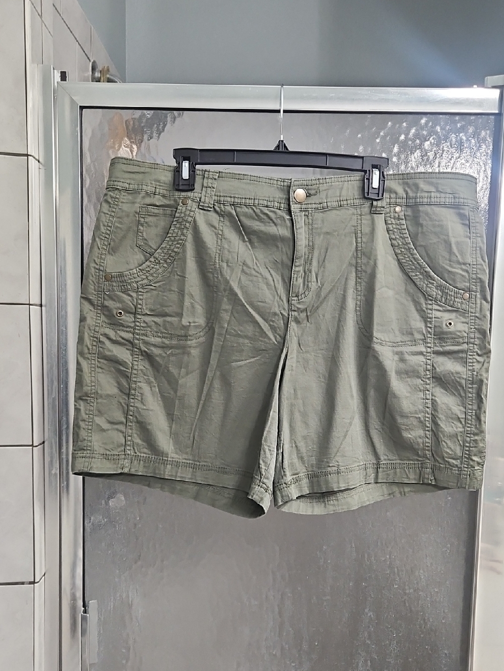 Style & Co. Olive Green Utility Bermuda Shorts